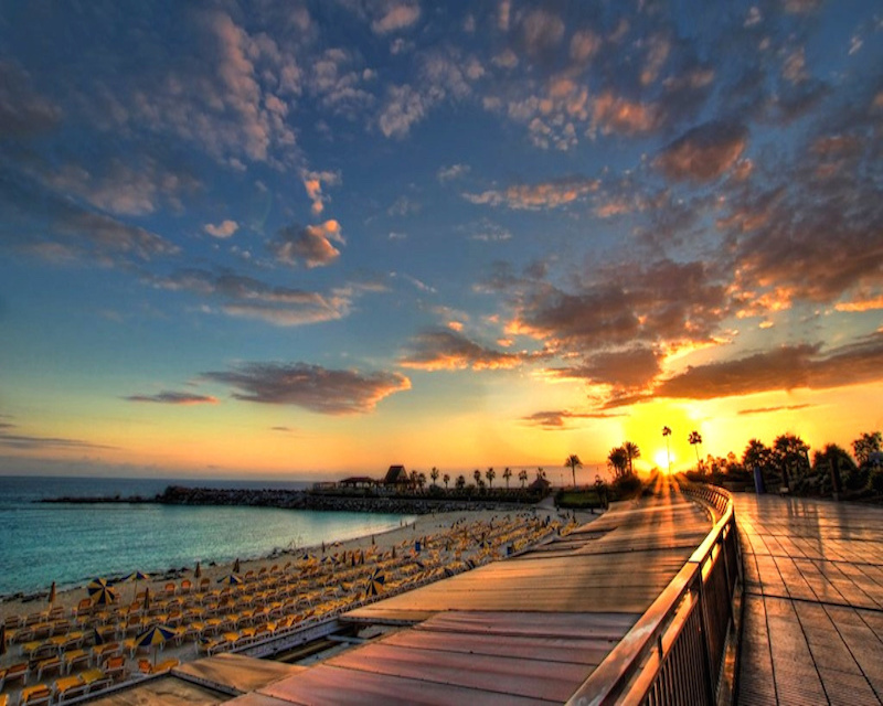 Tramonto su Tenerife da Amadores