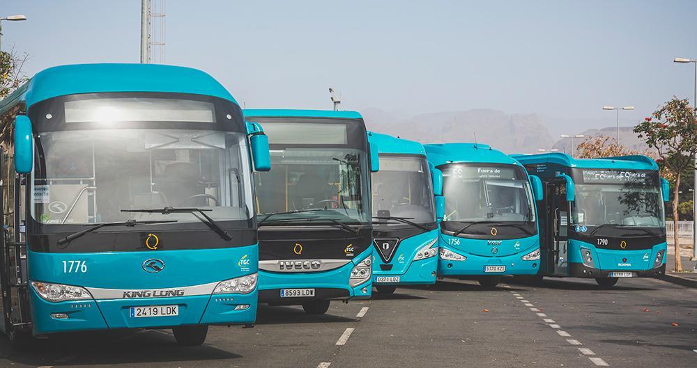 Il numero di passeggeri sugli autobus alle Canarie è aumentato del 46 percento